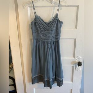 Elegant Blue silk dress